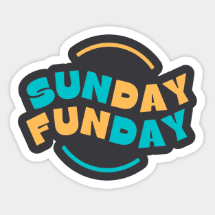 sunday funday Sticker